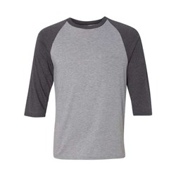 Anvil - Mens 6755 Triblend Raglan Three-Quarter Sleeve T-Shirt