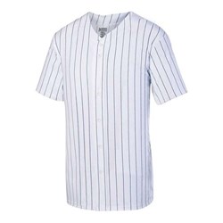 Augusta Sportswear - Mens 1685 Pinstripe Full Button Baseball Jersey