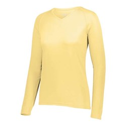 Augusta Sportswear - Womens 2797 Attain Wicking Long Sleeve V-Neck T-Shirt