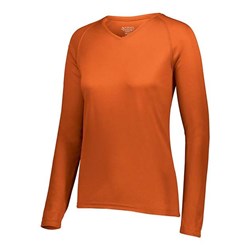 Augusta Sportswear - Womens 2797 Attain Wicking Long Sleeve V-Neck T-Shirt