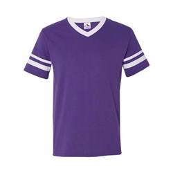 Augusta Sportswear - Mens 360 V-Neck Jersey With Striped Sleeves