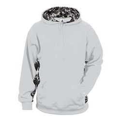 Badger - Mens 1464 Digital Camo Colorblock Performance Fleece Hooded Sweatshirt