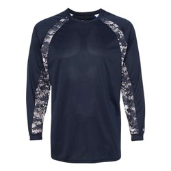 Badger - Mens 4155 Digital Camo Hook Long Sleeve T-Shirt
