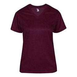 Badger - Womens 4175 Tonal Blend V-Neck T-Shirt