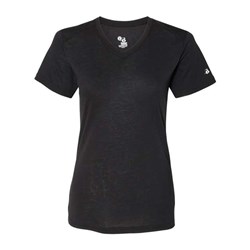 Badger - Womens 4962 Triblend Performance V-Neck Short Sleeve T-Shirt