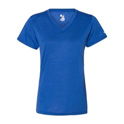 Badger - Womens 4962 Triblend Performance V-Neck Short Sleeve T-Shirt