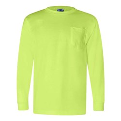 Bayside - Mens 3055 Union-Made Long Sleeve T-Shirt With A Pocket