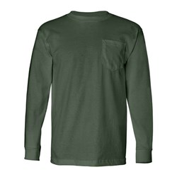 Bayside - Mens 8100 Usa-Made Long Sleeve T-Shirt With A Pocket