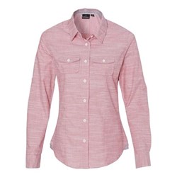 Burnside - Womens 5247 Textured Solid Long Sleeve Shirt