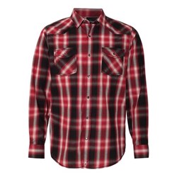 Burnside - Mens 8206 Long Sleeve Western Shirt