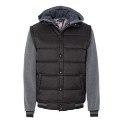 Burnside - Mens 8701 Nylon Vest With Fleece Sleeves