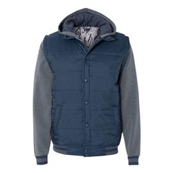 Burnside - Mens 8701 Nylon Vest With Fleece Sleeves