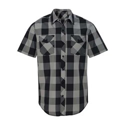Burnside - Mens 9203 Buffalo Plaid Short Sleeve Shirt