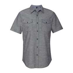 Burnside - Mens 9255 Chambray Short Sleeve Shirt