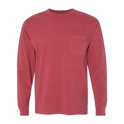 Comfort Colors - Mens 4410 Garment-Dyed Heavyweight Long Sleeve Pocket T-Shirt