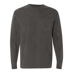 Comfort Colors - Mens 4410 Garment-Dyed Heavyweight Long Sleeve Pocket T-Shirt