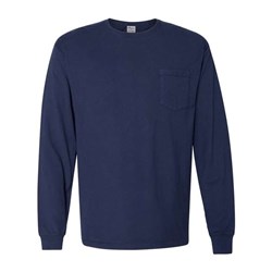 Comfortwash By Hanes - Mens Gdh250 Garment Dyed Long Sleeve T-Shirt With A Pocket