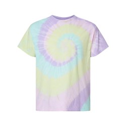 Dyenomite - Mens 200Ms Multi-Color Spiral Tie-Dyed T-Shirt