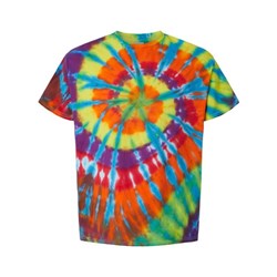 Dyenomite - Mens 200Td Rainbow Cut-Spiral Tie-Dyed T-Shirt