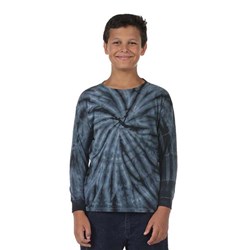 Dyenomite - Kids 24Bcy Cyclone Tie Dye Long Sleeve T-Shirt