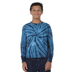 Dyenomite - Kids 24Bcy Cyclone Tie Dye Long Sleeve T-Shirt