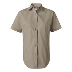 Featherlite - Womens 5281 Short Sleeve Stain-Resistant Tapered Twill Shirt