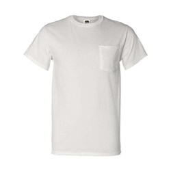Fruit Of The Loom - Mens 3930Pr Hd Cotton T-Shirt With A Pocket