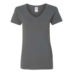 Gildan - Womens 5V00L Heavy Cotton V-Neck T-Shirt