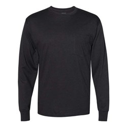 Hanes - Mens W120 Workwear Long Sleeve Pocket T-Shirt