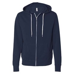 Independent Trading Co. - Mens Afx90Unz Unisex Lightweight Full-Zip Hooded Sweatshirt