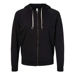Independent Trading Co. - Mens Ss1000Z Icon Unisex Lightweight Loopback Terry Full-Zip Hooded Sweatshirt