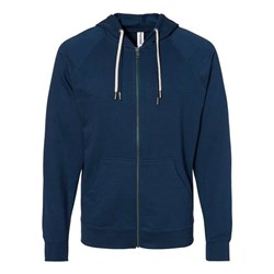 Independent Trading Co. - Mens Ss1000Z Icon Unisex Lightweight Loopback Terry Full-Zip Hooded Sweatshirt