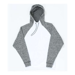 J. America - Mens 8612 Colorblocked Cosmic Fleece Hooded Sweatshirt