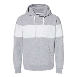 J. America - Mens 8644 Varsity Fleece Colorblocked Hooded Sweatshirt