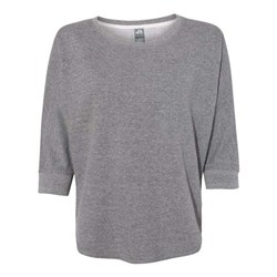 J. America - Womens 8685 Lounge Fleece Dolman Crewneck Sweatshirt