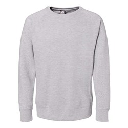 J. America - Mens 8707 Ripple Fleece Raglan Crewneck Sweatshirt