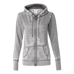 J. America - Womens 8913 Zen Fleece Full-Zip Hooded Sweatshirt