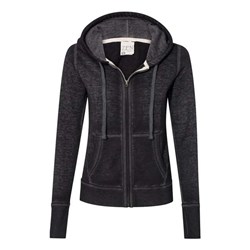 J. America - Womens 8913 Zen Fleece Full-Zip Hooded Sweatshirt