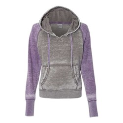 J. America - Womens 8926 Zen Fleece Raglan Hooded Sweatshirt