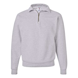 Jerzees - Mens 4528Mr Super Sweats Nublend Quarter-Zip Cadet Collar Sweatshirt