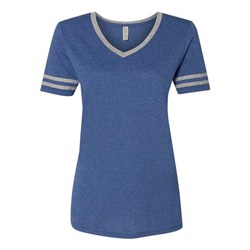 Jerzees - Womens 602Wvr Varsity Triblend V-Neck T-Shirt