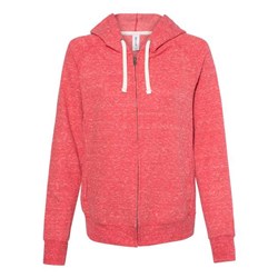 Jerzees - Womens 92Wr Snow Heather French Terry Full-Zip Hooded Sweatshirt