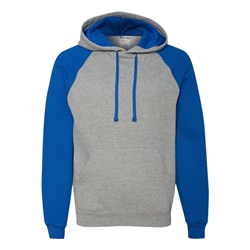 Jerzees - Mens 96Cr Nublend Colorblocked Raglan Hooded Sweatshirt