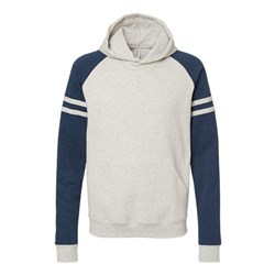 Jerzees - Mens 97Cr Nublend Varsity Colorblocked Raglan Hooded Sweatshirt