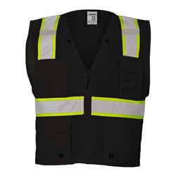 Kishigo - Mens B100-111 Ev Series Enhanced Visibility Multi-Pocket Mesh Vest