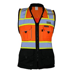 Kishigo - Womens S5021-5022 Premium Black Series Heavy Duty Surveyors Vest
