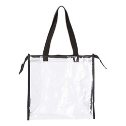 Oad - Mens Oad5006 Oad Clear Zippered Tote With Full Gusset
