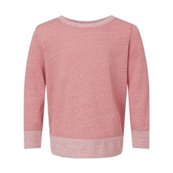 Rabbit Skins - Kids 2279 Harborside MÃ©lange French Terry Long Sleeve With Elbow Patches