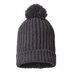 Richardson - Mens 143R Chunky Cable With Cuff & Pom Beanie