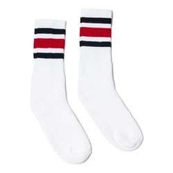 Socco - Mens Sc100 Usa-Made Striped Crew Socks